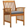 vidaXL 7 Piece Garden Dining Set with Cushions Solid Acacia Wood