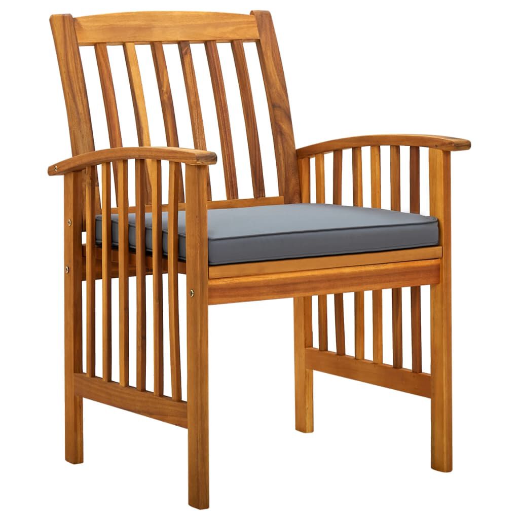 vidaXL 7 Piece Garden Dining Set with Cushions Solid Acacia Wood