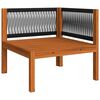 vidaXL 7 Piece Garden Lounge Set with Cushions Cream Wood Acacia&Rope