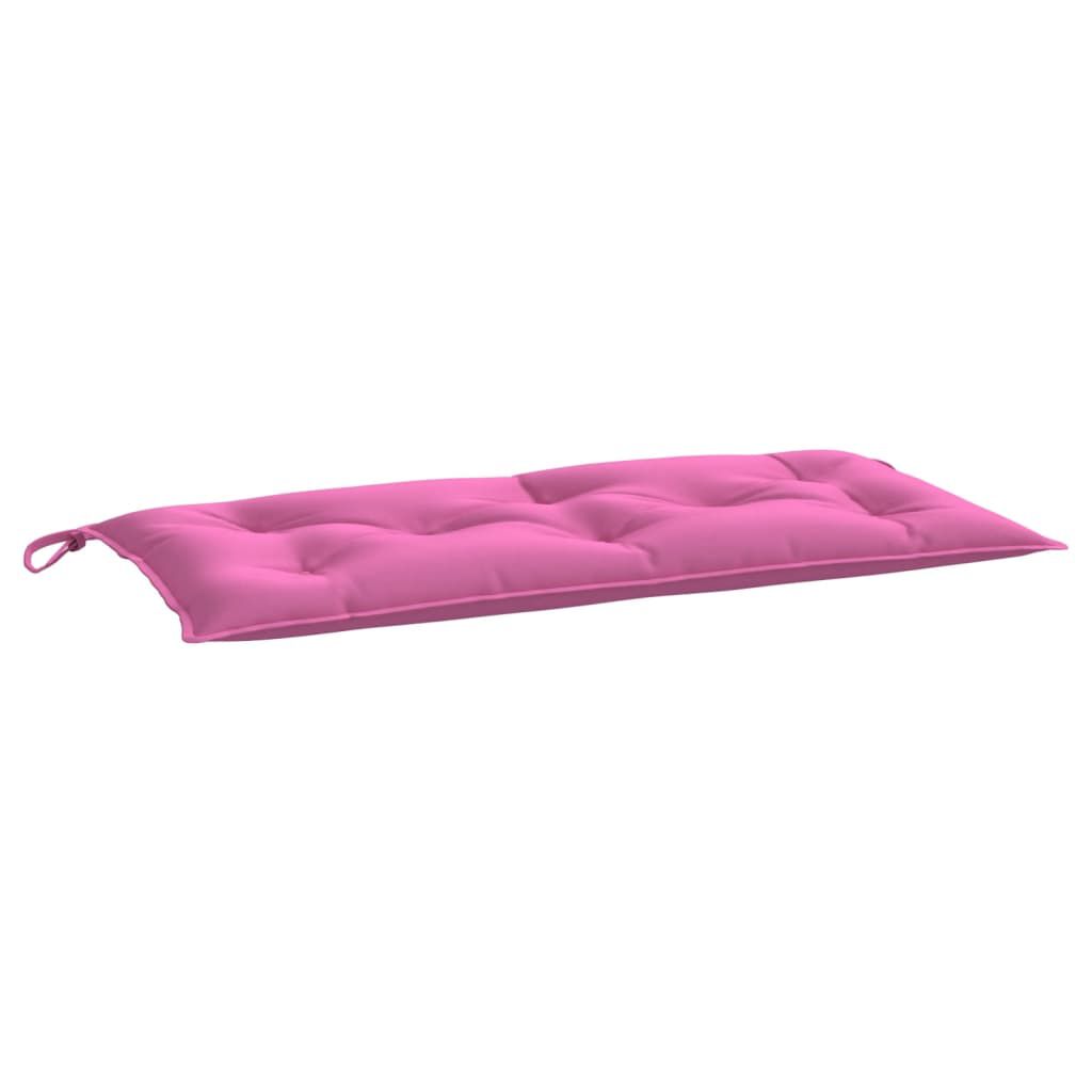 vidaXL Garden Bench Cushions 2pcs Pink 100x50x7cm Fabric