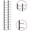 vidaXL Wall-mounted Wine Rack for 24 Bottles Black Iron
