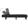 vidaXL Chaise Longue Black Velvet