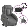 vidaXL Electric Stand up Massage Recliner Chair Dark Grey Fabric