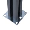 vidaXL Fence Posts 2 pcs Dark Grey 185 cm Aluminium