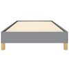 vidaXL Bed Frame without Mattress Light Grey 100x203 cm Twin XL Fabric