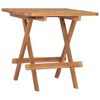 vidaXL 3 Piece Folding Outdoor Dining Set with Cushion Solid Teak Wood