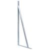 vidaXL Support Brackets for Fence Post 2 pcs Galvanised Steel