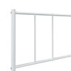 vidaXL Metal Bed Frame without Mattress with Headboard White 100x190cm