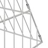vidaXL Rabbit Cage Silver 110 x 100 x 85 cm Galvanised Steel
