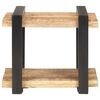 vidaXL Bedside Cabinet 50x40x40 cm Rough Mango Wood