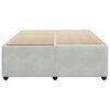vidaXL Bed Frame without Mattress Light Grey Queen Velvet