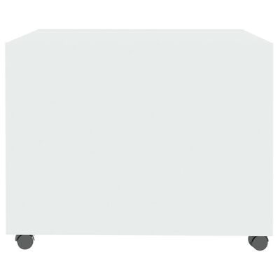 vidaXL Coffee Table High Gloss White 55x55x40 cm Engineered Wood