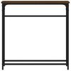 vidaXL Console Table Brown Oak 75x19.5x75 cm Engineered Wood