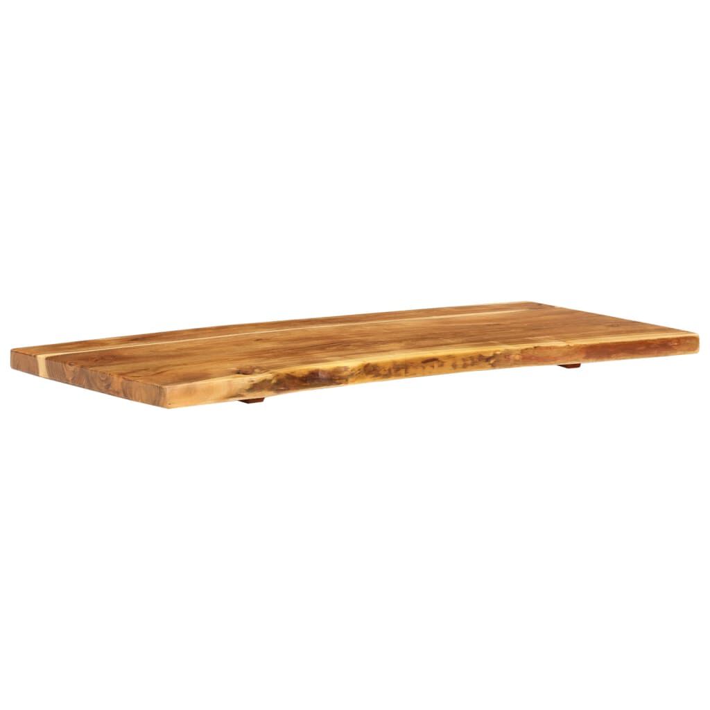 vidaXL Bathroom Vanity Top Solid Acacia Wood 114x52x3.8 cm