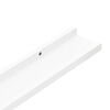 vidaXL Wall Shelves 2 pcs White 115x9x3 cm