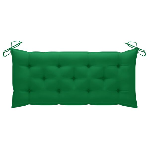 vidaXL Folding Garden Bench with Cushion 118 cm Bamboo