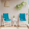vidaXL Lowback Chair Cushions 2 pcs Light Blue Oxford Fabric