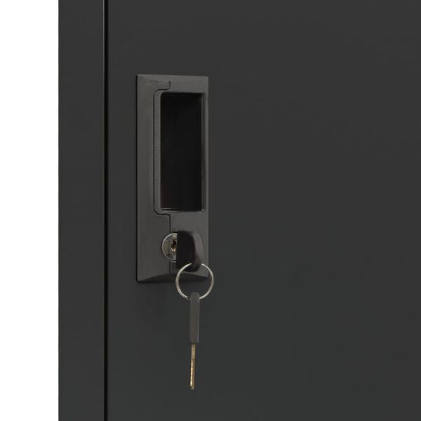 vidaXL Locker Cabinet Anthracite 38x45x180 cm Steel