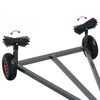 vidaXL Boat Trailer Silver 302 x 107 x 42 cm Steel