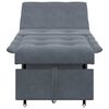 vidaXL Sofa Bed Dark grey 67 x 194 x 38 cm Velvet