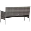 vidaXL 5 Piece Garden Lounge Set With Cushions Poly Rattan Grey
