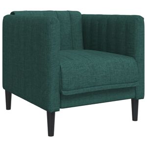 vidaXL Sofa Chair Dark Green Fabric