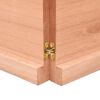 vidaXL Wall Shelf Light Brown 140x30x(2-4) cm Treated Solid Wood Oak