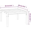 vidaXL 6 Piece Garden Lounge Set with Grey Cushions Steel