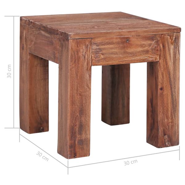 vidaXL Coffee Table 30x30x30 cm Solid Mahogany Wood