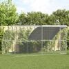 vidaXL Chicken Cage Silver 400 x 200 x 198.5 cm Galvanised steel
