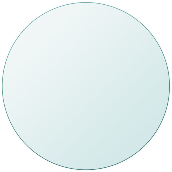 vidaXL Table Top Tempered Glass Round 400 mm