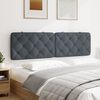 vidaXL Headboard Cushion Dark Grey 183 cm Velvet