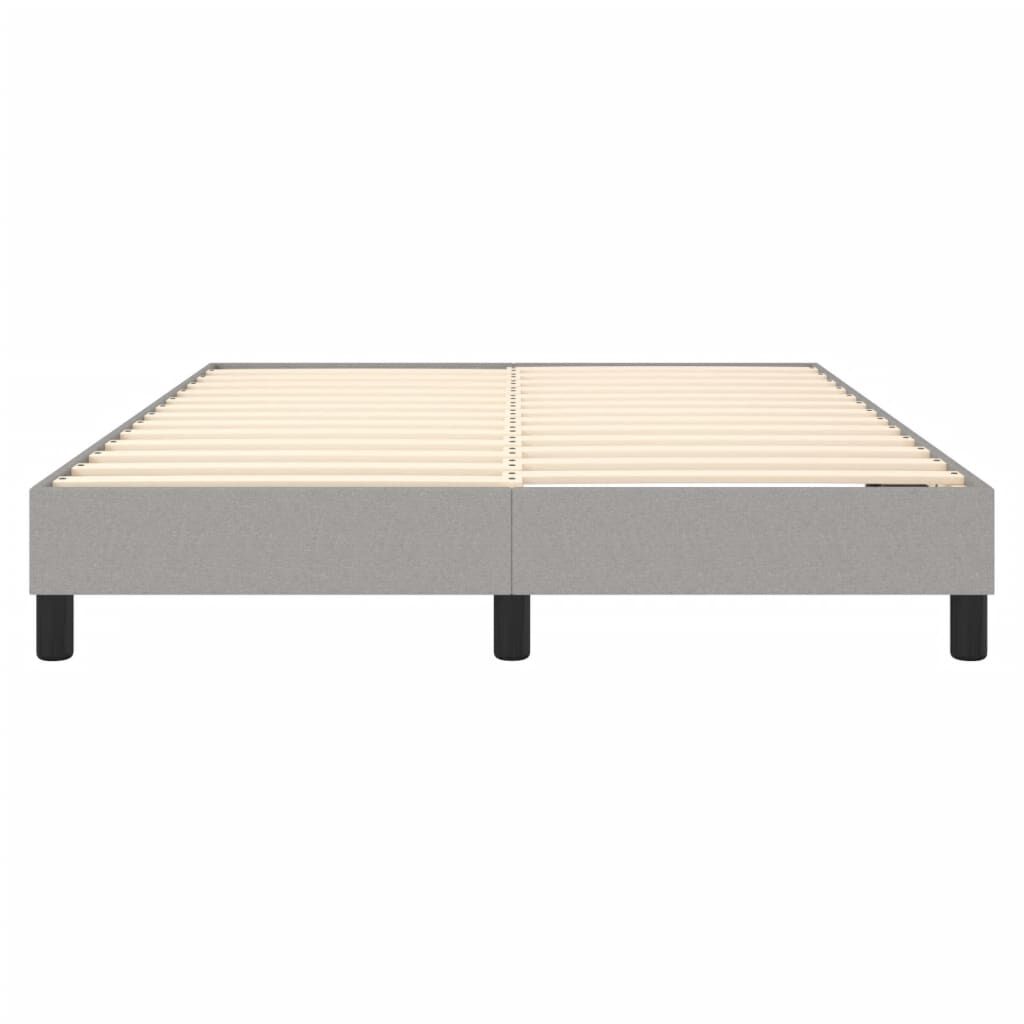vidaXL Bed Frame without Mattress Light Grey Full Fabric (US Only)