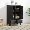 vidaXL Wardrobe Metal Industrial Style 67x35x107 cm Black