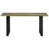 vidaXL Dining Table 160x80x75 cm Solid Reclaimed Wood