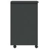 vidaXL Rolling Cabinet with Drawers MOSS Grey Solid Wood Pine