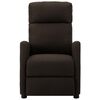 vidaXL Electric Massage Chair Dark Brown Fabric