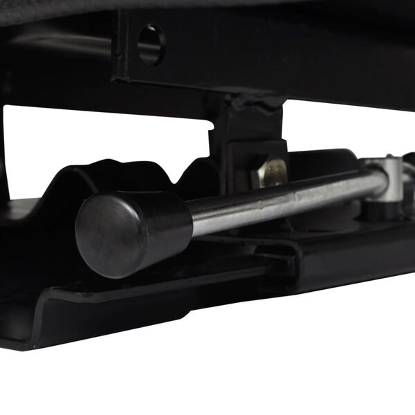 vidaXL Tractor Seat with Backrest Black