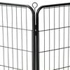 vidaXL Dog Playpen 16 Panels Steel 60x80 cm Black
