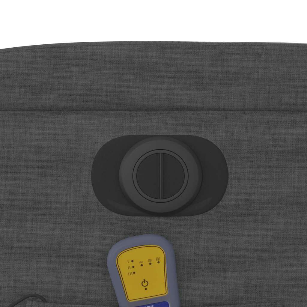 vidaXL Electric Stand up Massage Recliner Chair Dark Grey Fabric