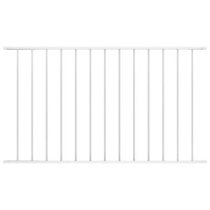 vidaXL Fence Panel Powder-coated Steel 1.63x0.75 m White