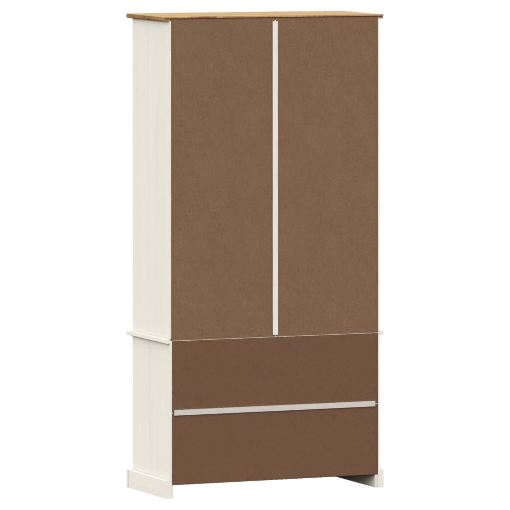 vidaXL Bookcase VIGO White 85x35x170 cm Solid Wood Pine
