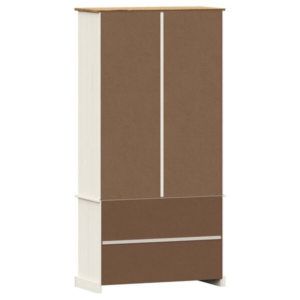 vidaXL Bookcase VIGO White 85x35x170 cm Solid Wood Pine