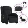 vidaXL Electric Massage Recliner Chair Black Faux Leather