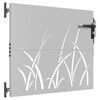 vidaXL Garden Gate 85x75 cm Corten Steel Grass Design