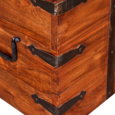 vidaXL Two Piece Storage Chest Set Solid Wood