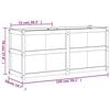 vidaXL Garden Planter 150x50x70 cm Impregnated Wood Pine