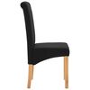 vidaXL Dining Chairs 4 pcs Black Fabric