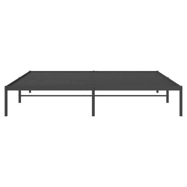 vidaXL Metal Bed Frame without Mattress Black 193x203cm