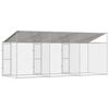 Dog Cage Silver 600 x 200 x 256 cm Galvanised Steel